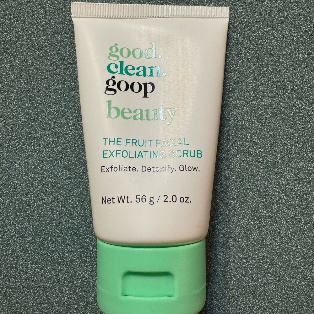 Good clean Goop Beauty fruit facial Exfoliating Scrub